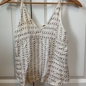 Embellished tank top.